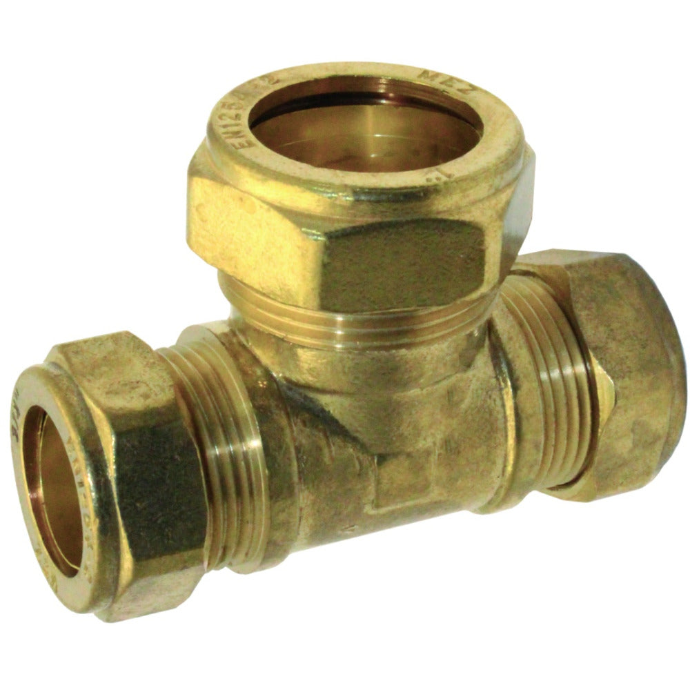 South Coast Brass - 1/2\ x 1/2\ x 3/4\ C x C x C Red. Tee 318
