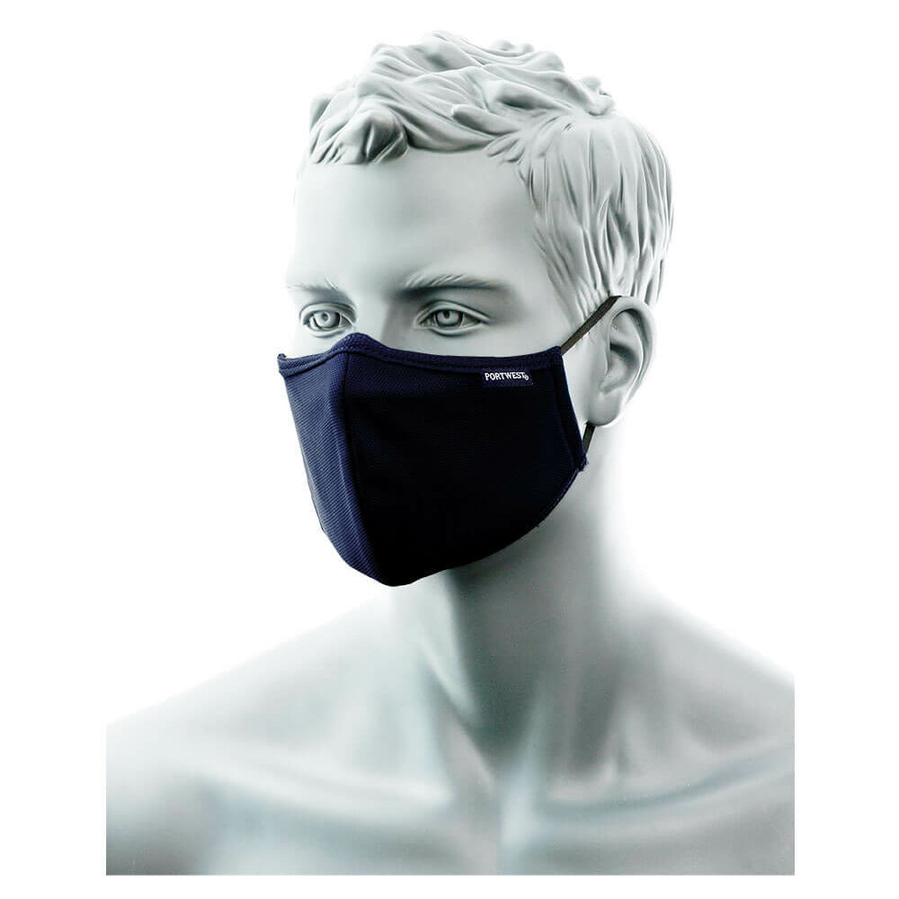 Portwest - 2-Ply Nose Bridge Mask (Pk25) - Navy