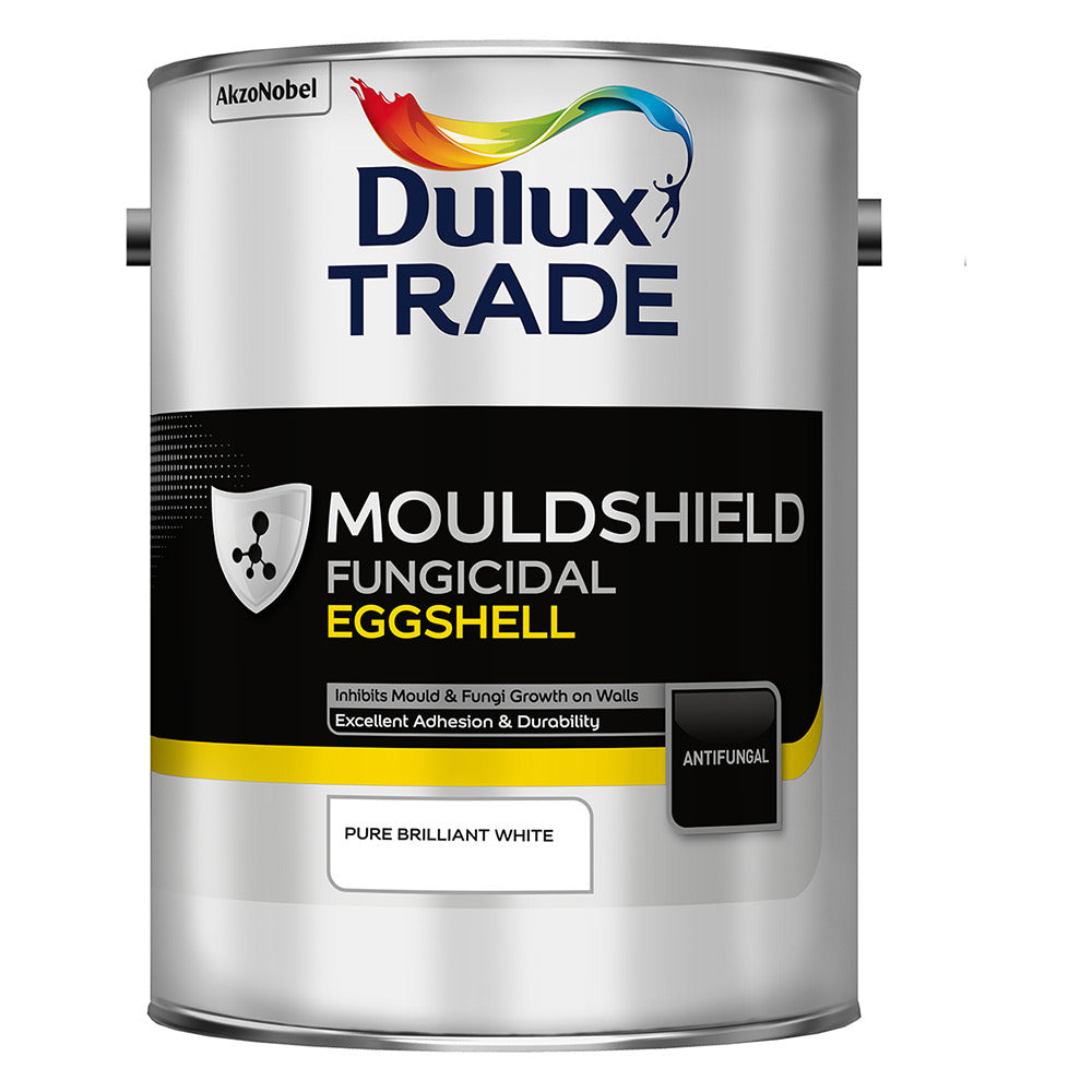 Dulux Trade Mouldshield Fungicidal Eggshell Pure Brilliant White 5L
