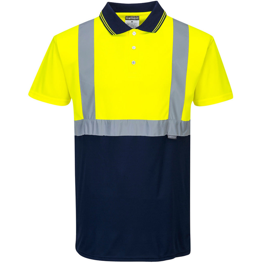 Portwest - Two-Tone Polo - Yellow/Navy