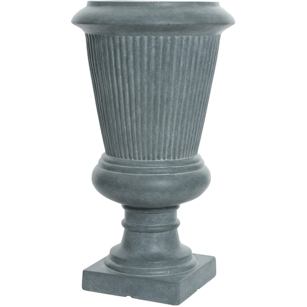 Fibre Clay Anna Small Urn Garden Planter - Dark Grey