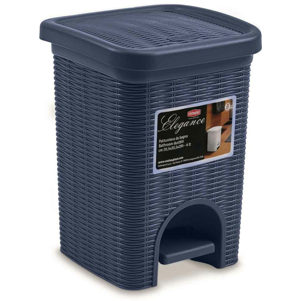 Dosco - Elegance Large Dustbin 20L 31 x 27.5 x 39cm Navy Blue