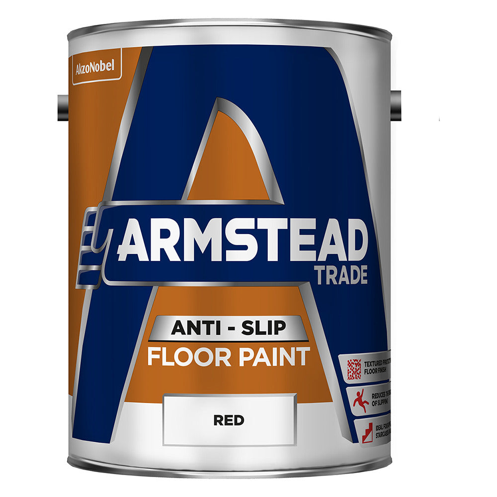 Armstead Trade Anti Slip Floor Paint Red 5L