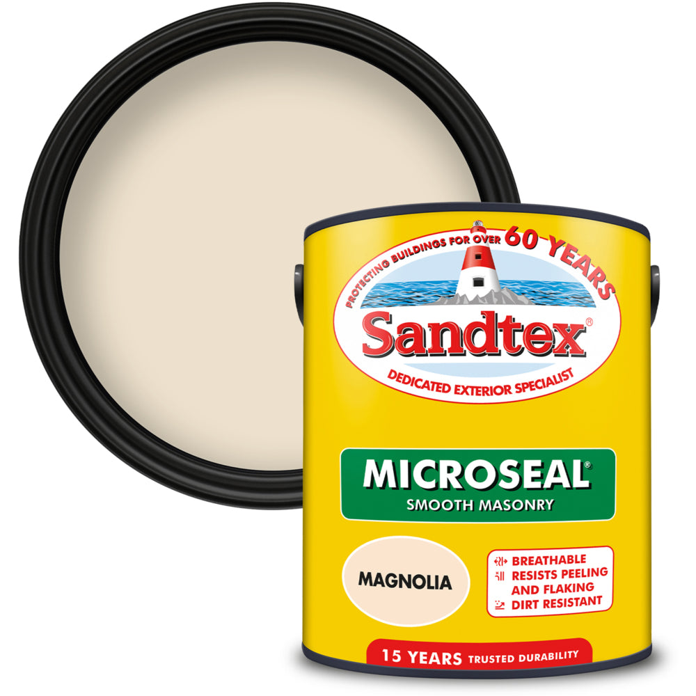 Sandtex Microseal Smooth Masonry Magnolia 5L