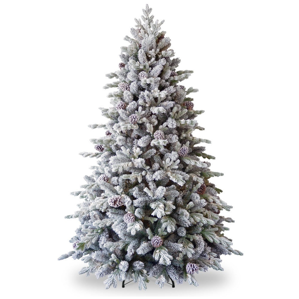 National Tree Company Snowy Dorchester Pine Feel Real®Tree - 9ft