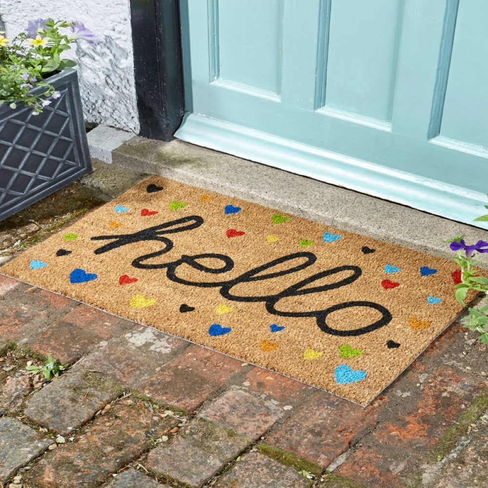 Outside In - Hearty Hello Decoir Mat 75x45cm