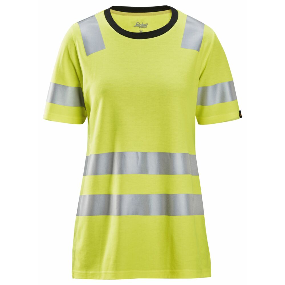 Snickers - High-Vis Class 2, Women's T-Shirt - High vis yellow