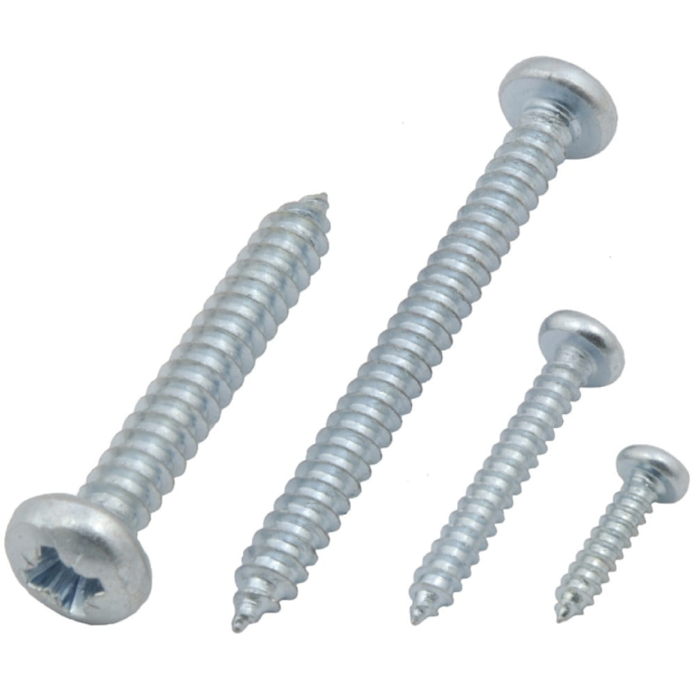 Tucks - Pan Pozi Self Tapping Screw Zinc Plated No.8x3/4\