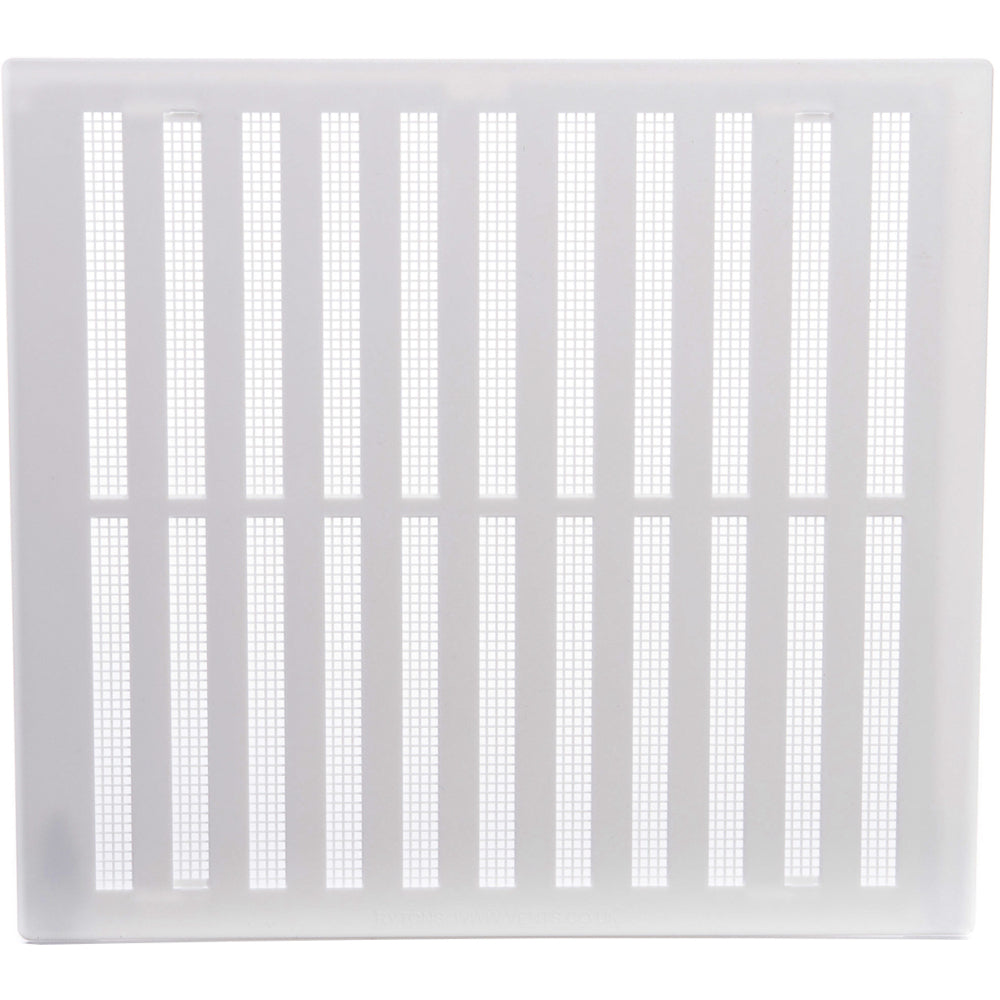 Hit & Miss Vent White - (HM123FBG) 9in x 9in