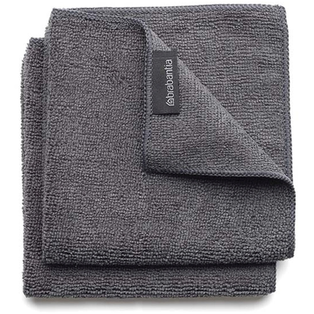 Brabantia - Microfibre Dish cloths set of 2 -Dark grey