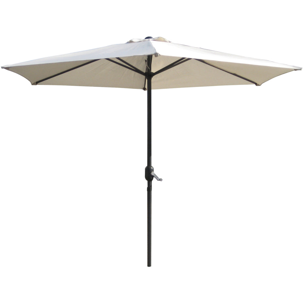 Crank & Tilt Aluminium Parasol Cream - 2.7m