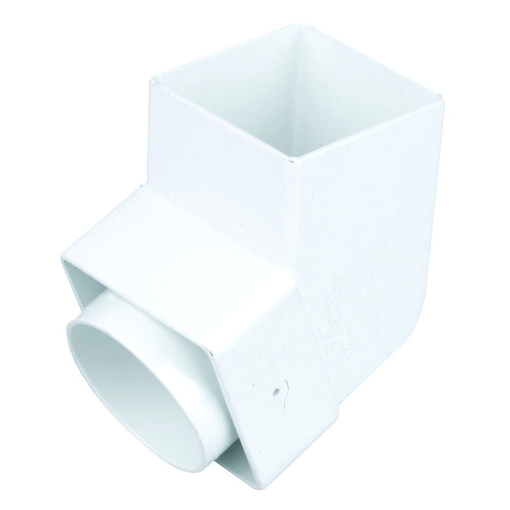 Rainwater SquareLine OsRSq PVC-U Offset Bend - Spigot White 61mm