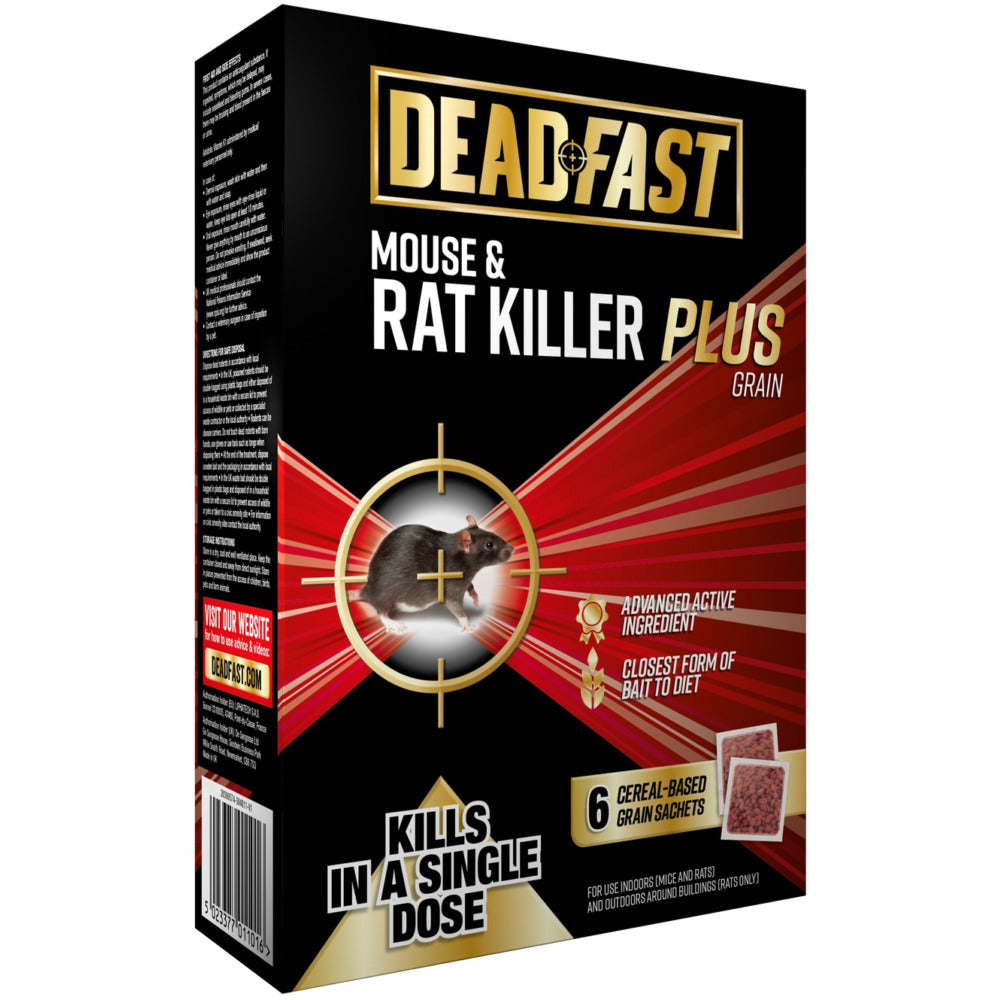 Deadfast Mouse and Rat Killer Plus 6 Grain Bait UK