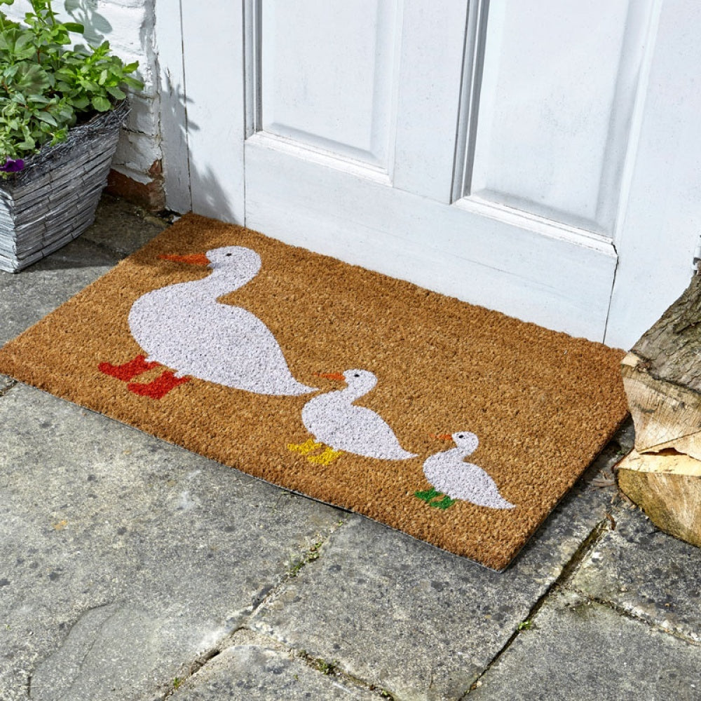 Outside In - Ducks In Boots Decoir Mat 75x45cm