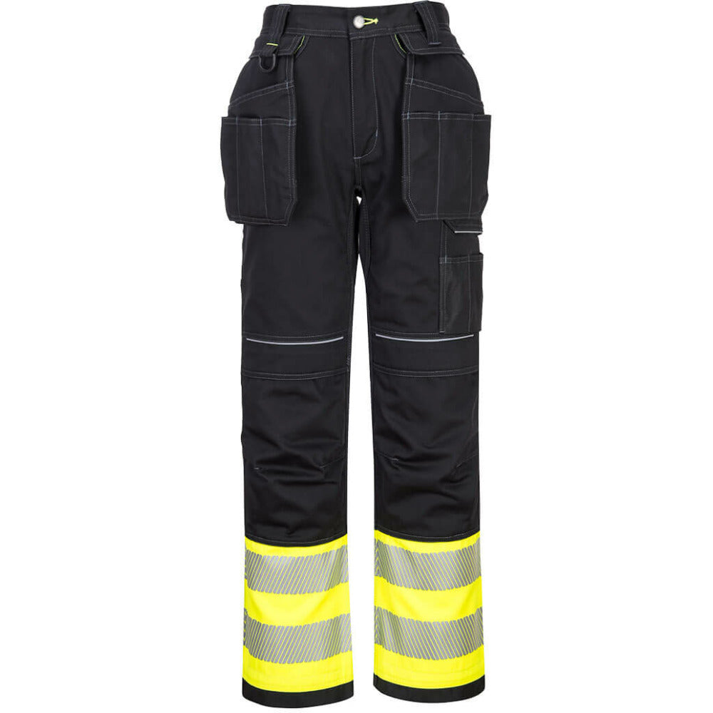 Portwest  - PW3 Hi-Vis Class 1 Holster Trouser - Yellow/Black