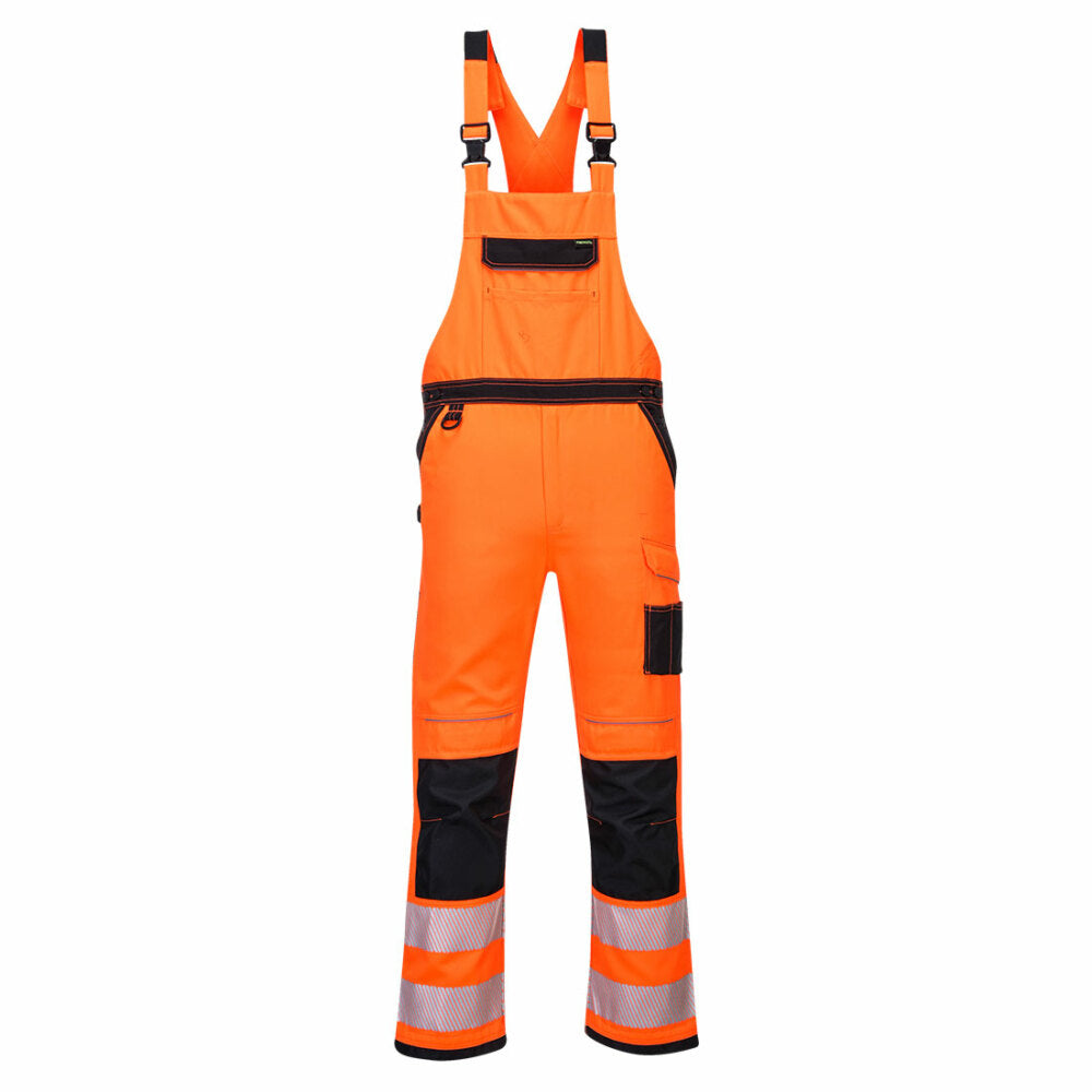 Portwest  - PW3 Hi-Vis Bib & Brace - Orange/Black
