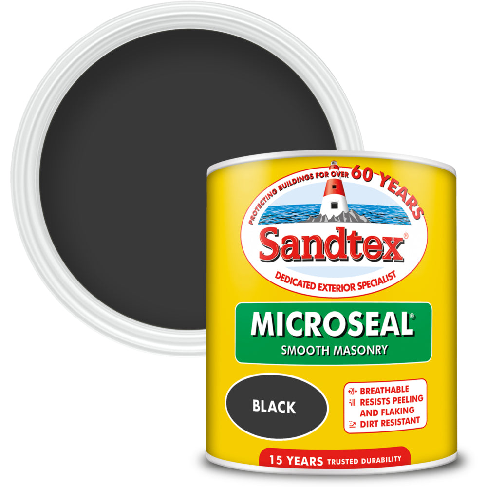 Sandtex Microseal Smooth Masonry Black 1L
