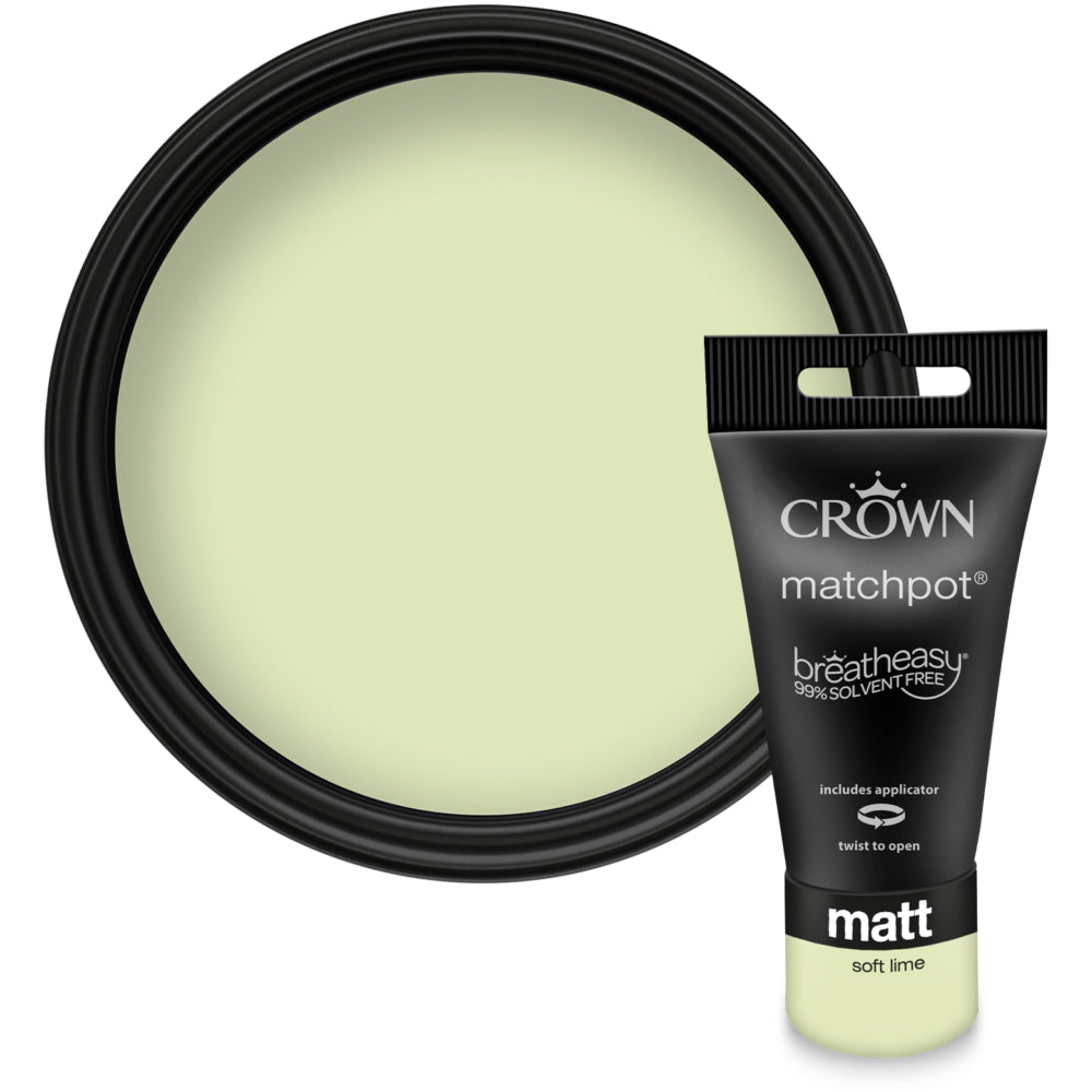 Crown Matt Emulsion Soft Lime 40ml