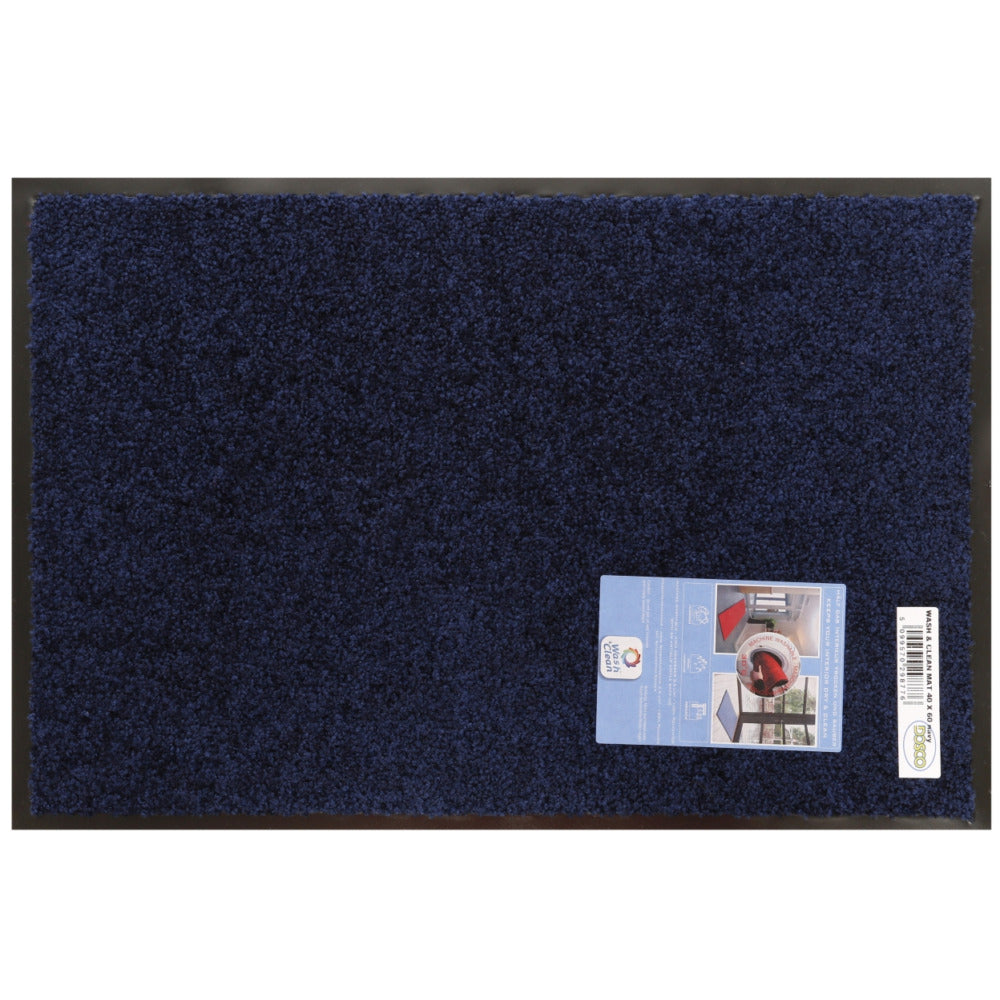 Dosco - Wash & Clean Mat 40cm x 60cm Blue