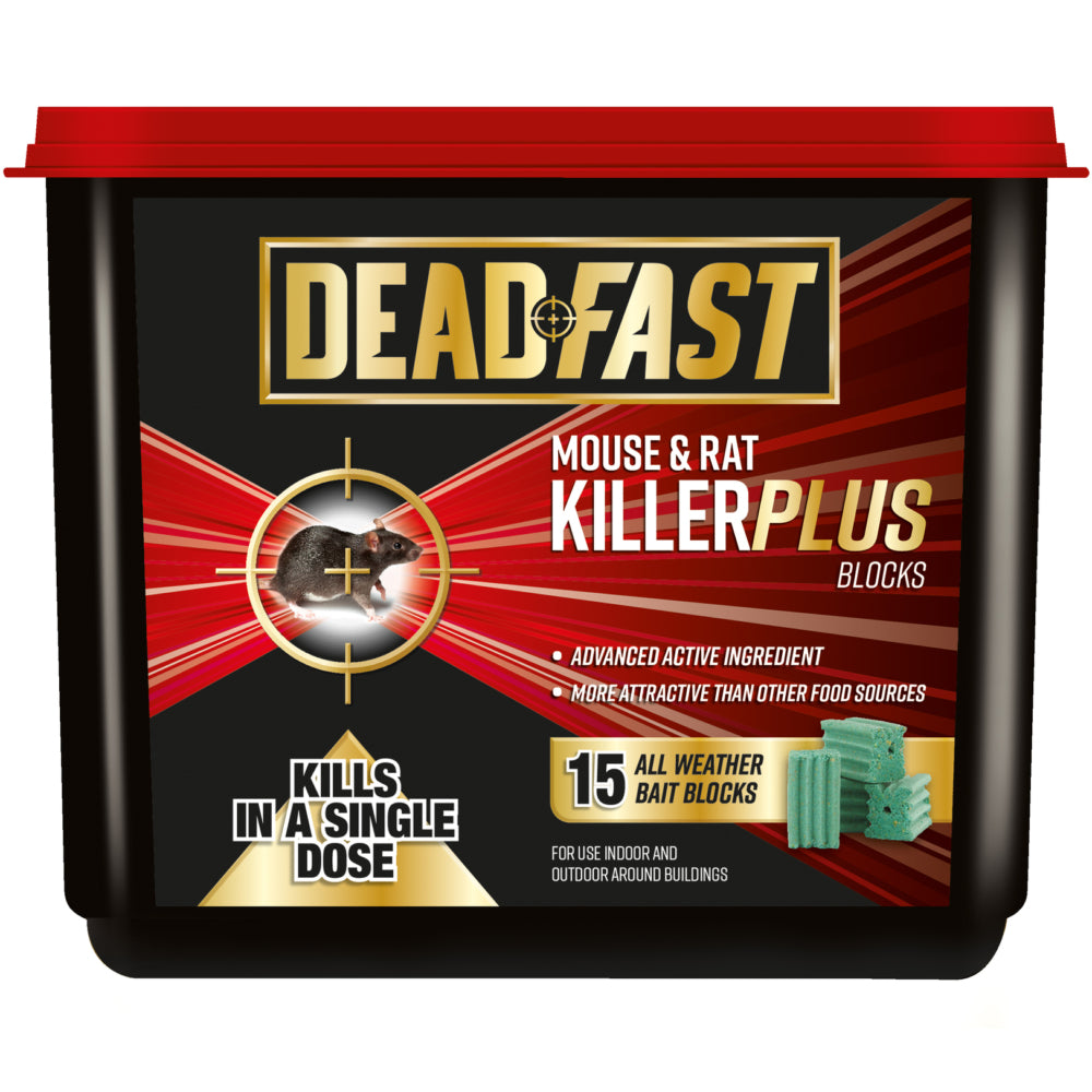Deadfast Mouse and Rat Killer Plus x 15 Blocks
