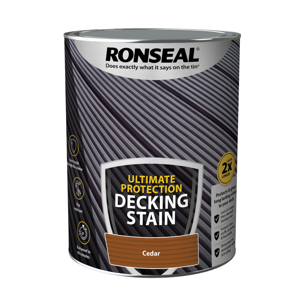 Ronseal Ultimate Protection Decking Stain Cedar 5L