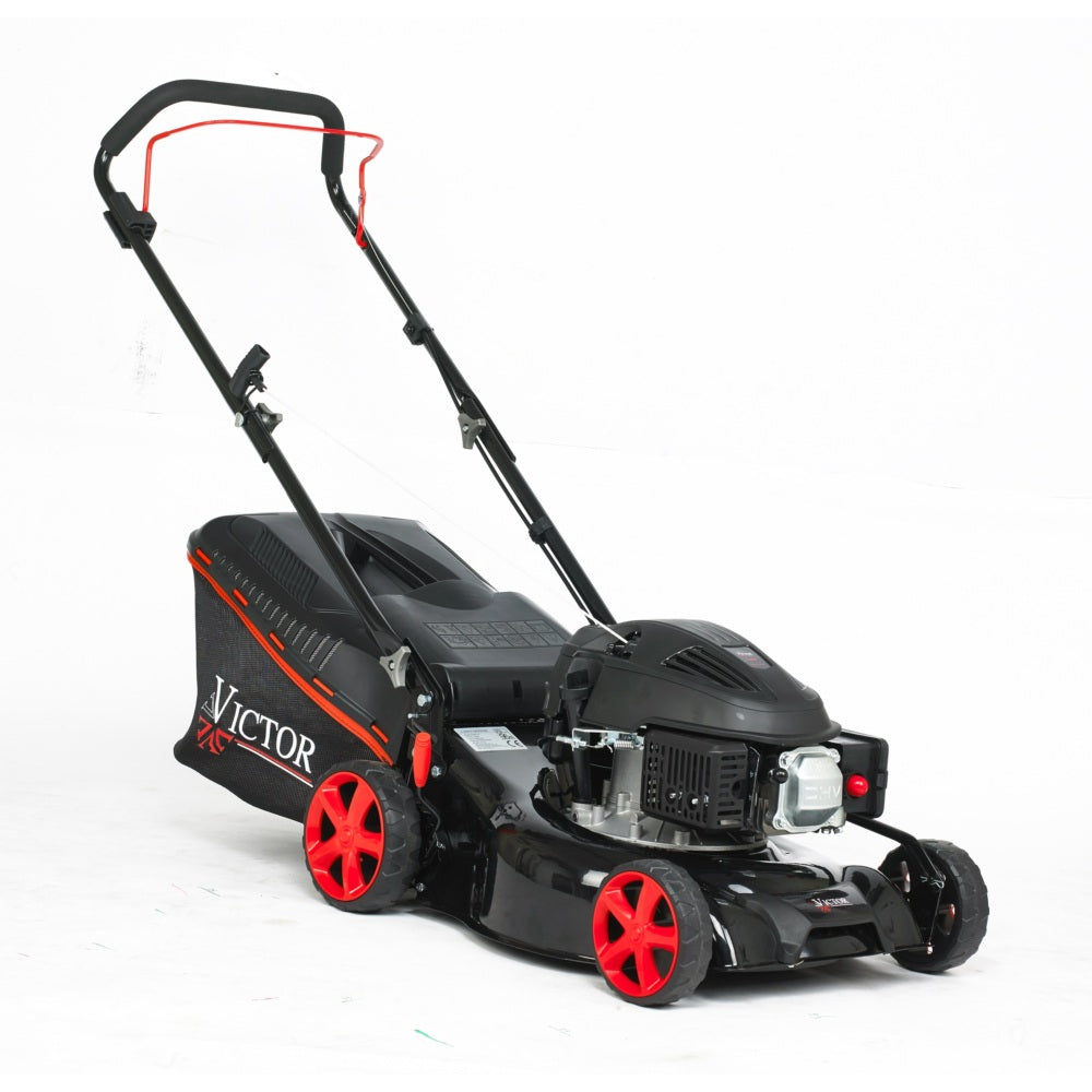 Petrol push Lawnmower with 42cm cutting Steel Deck