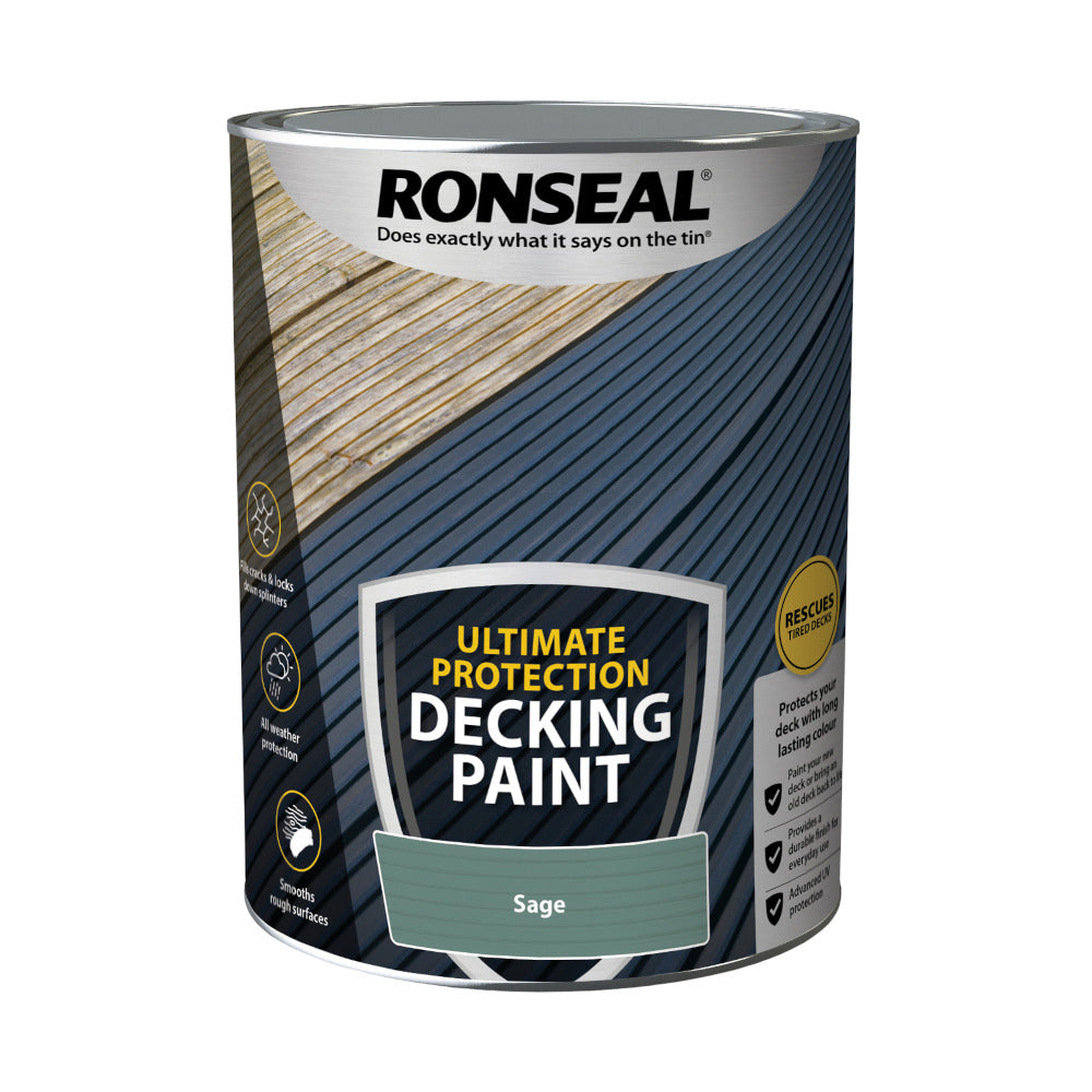 Ronseal Ultimate Protection Decking Paint Sage 5L