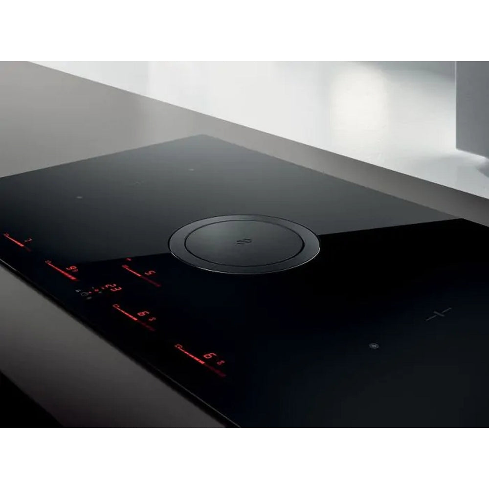 Elica 83cm Nikolatesla SWITCH 4 x Zone Ducted Aspirating Induction Hob 2 x Bridge Zones Black
