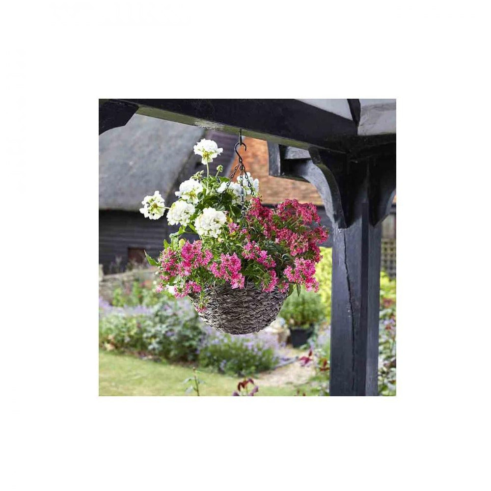 Smart Garden - Tawny Faux Rattan Hanging Basket - 14in