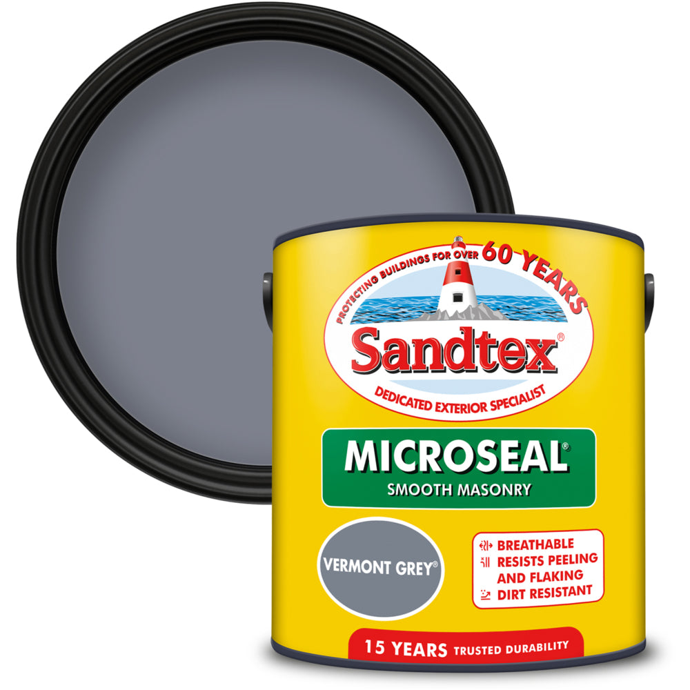 Sandtex Microseal Smooth Masonry Vermont Grey 2.5L