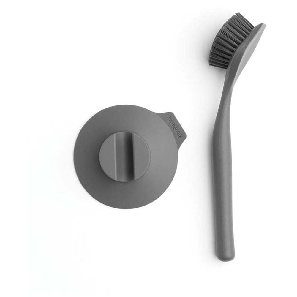 Brabantia - Dish Brush with Suction Cup Holder Dark grey