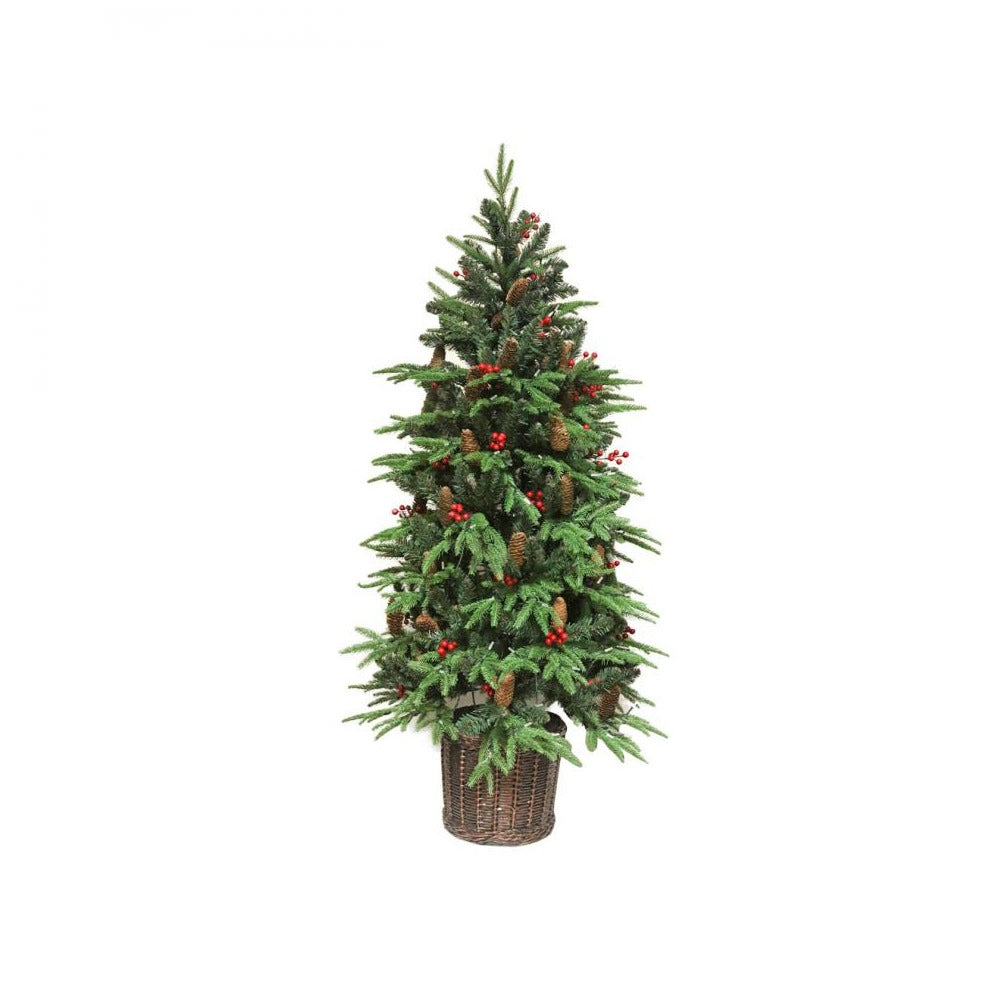 Jingles - Pre-Lit Park Lane Potted Spruce Tree - 150cm