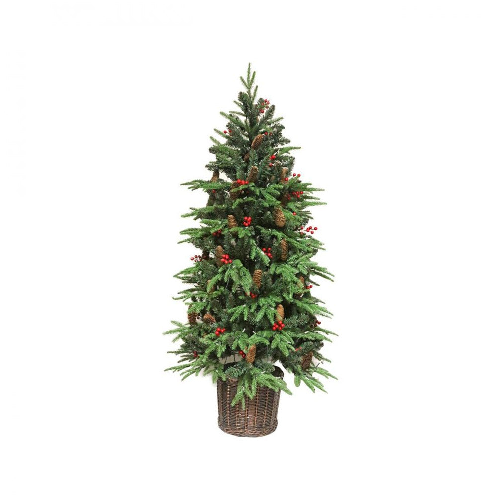 Jingles - Pre-Lit Knightsbridge Potted Spruce Tree - 150cm