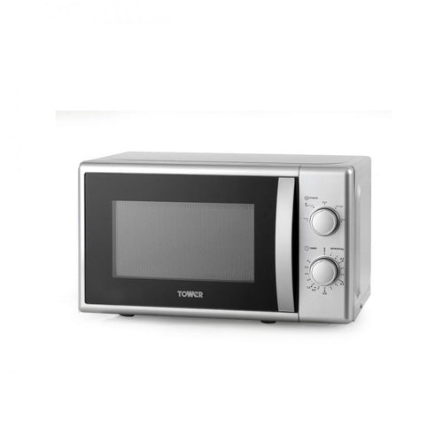Tower - 700w Manual Microwave Silver - 20ltr