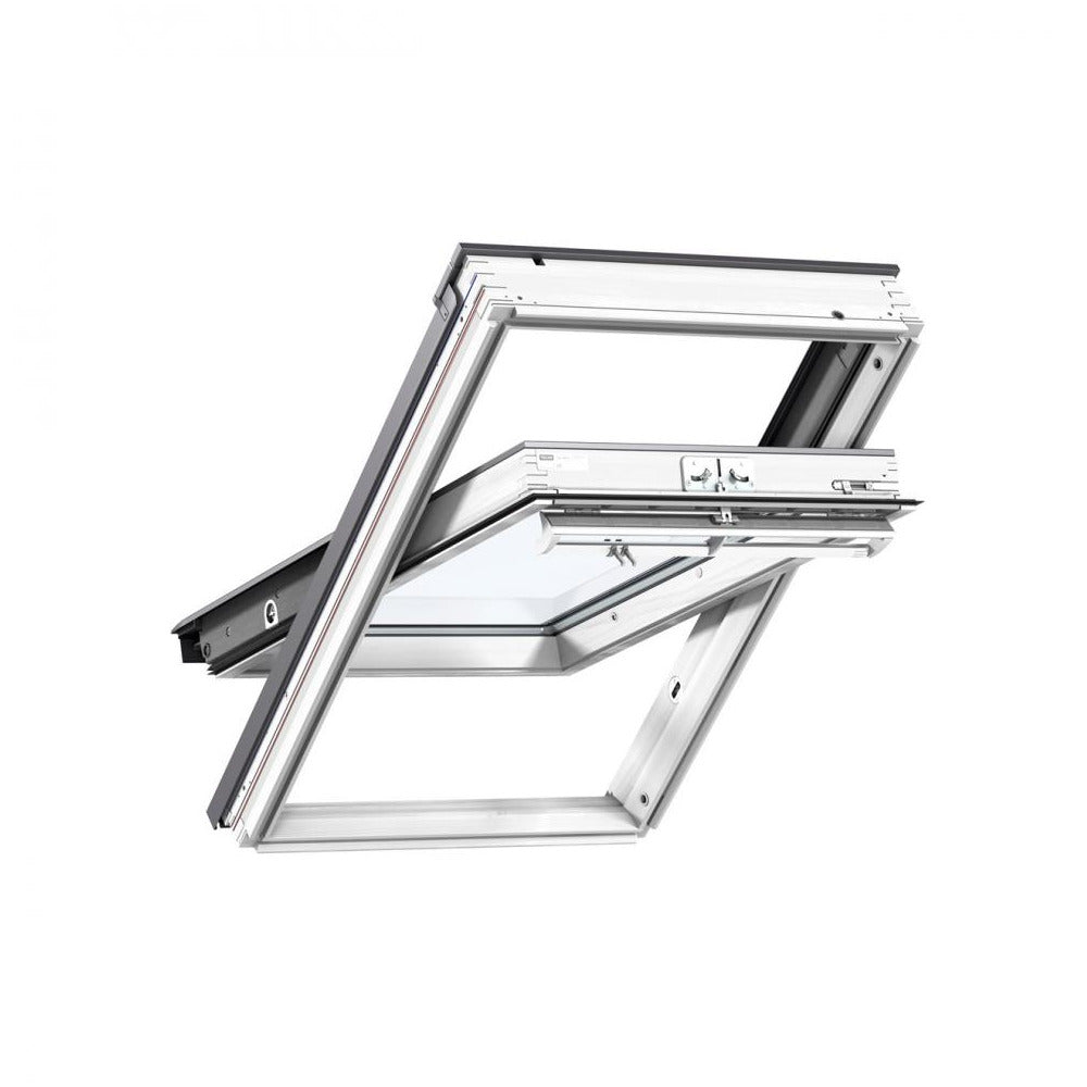 Velux - GGL 2070 White Window (55X98) - Grey Powder Coated Aluminium