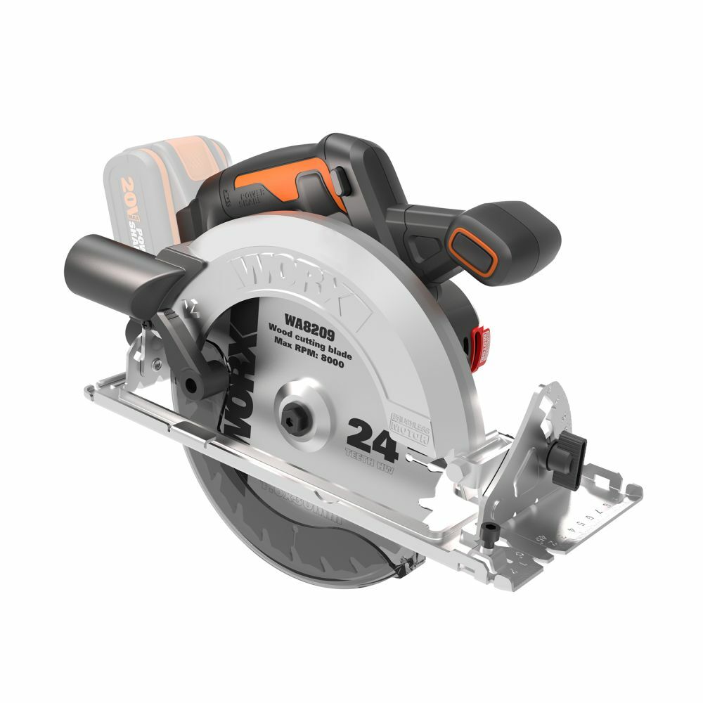 WORX 20V 190mm Cordless Brushless Circular Saw (Tool Only)