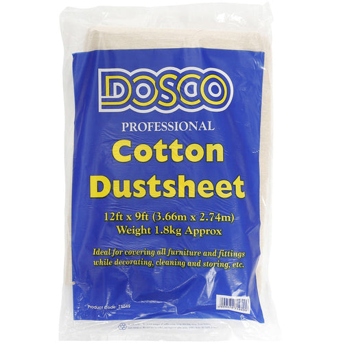 Dosco - Cotton Dustsheet – 12' x 9'