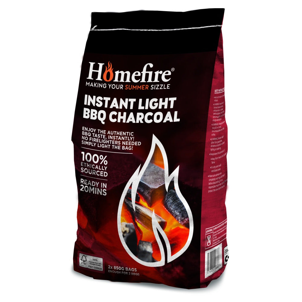 Instant Light Lumpwood Charcoal - 2 x 850g
