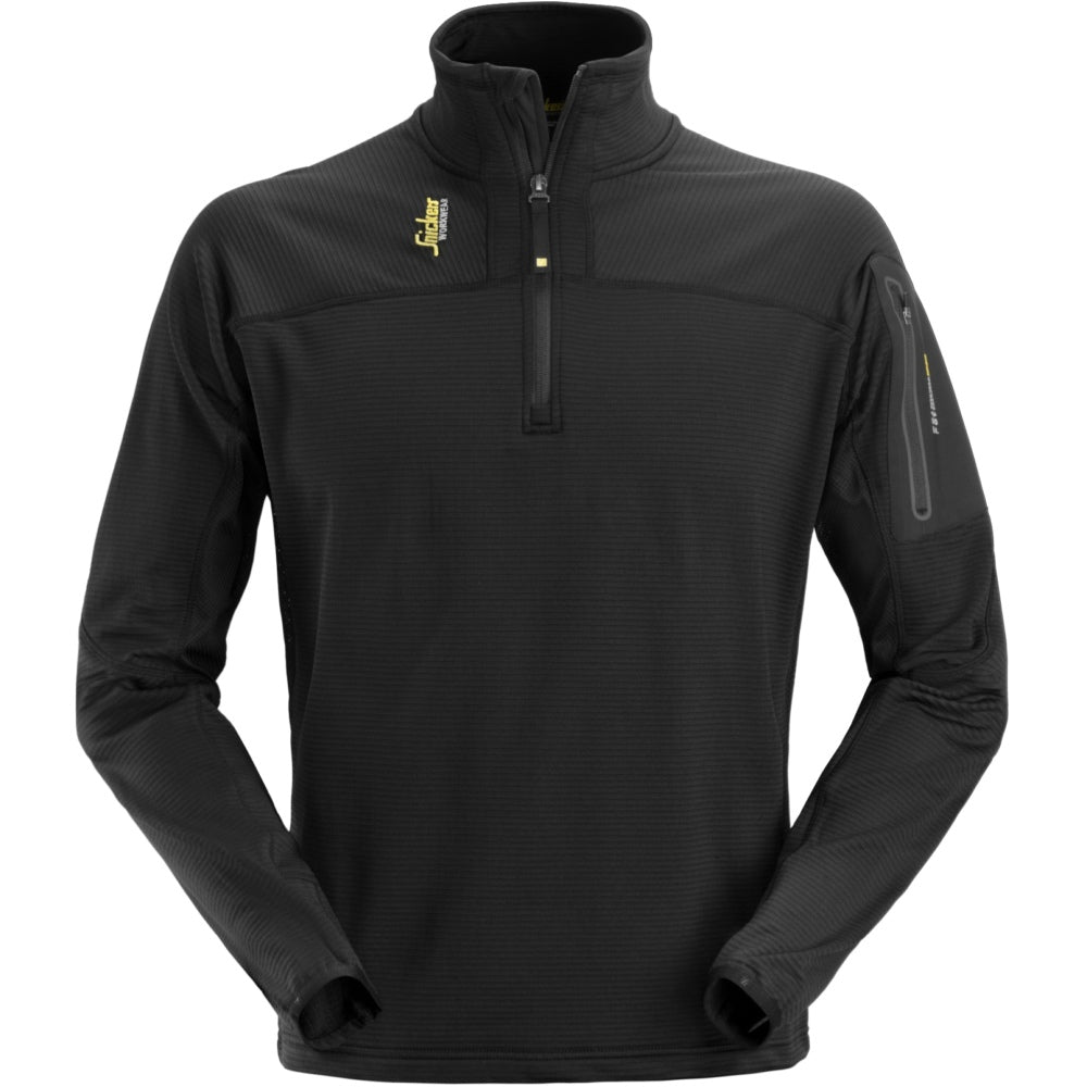 Snickers - Body Mapping ½ Zip Micro Fleece Pullover - Black