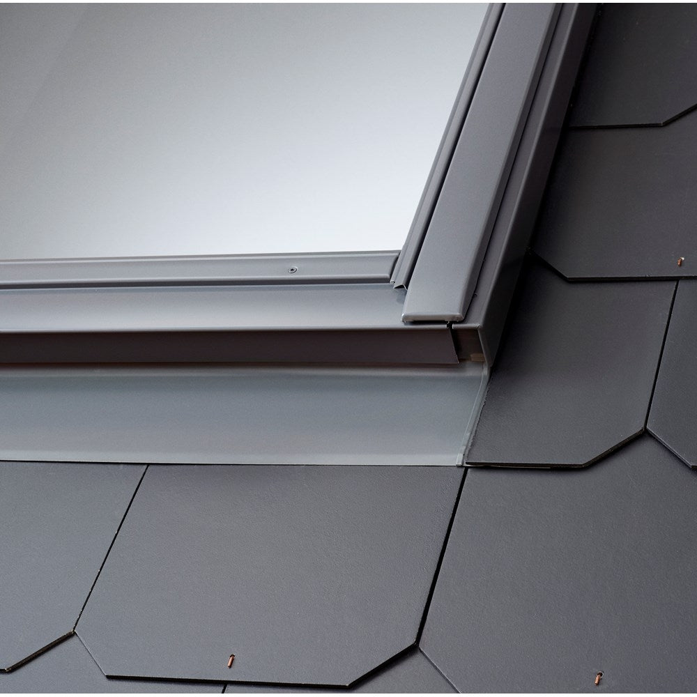 Velux - EDL 0000 Slate Flashing 114X118 - Grey Powder Coated Aluminium