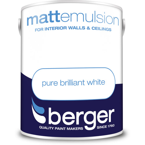 Berger Matt Emulsion Brilliant White 5L