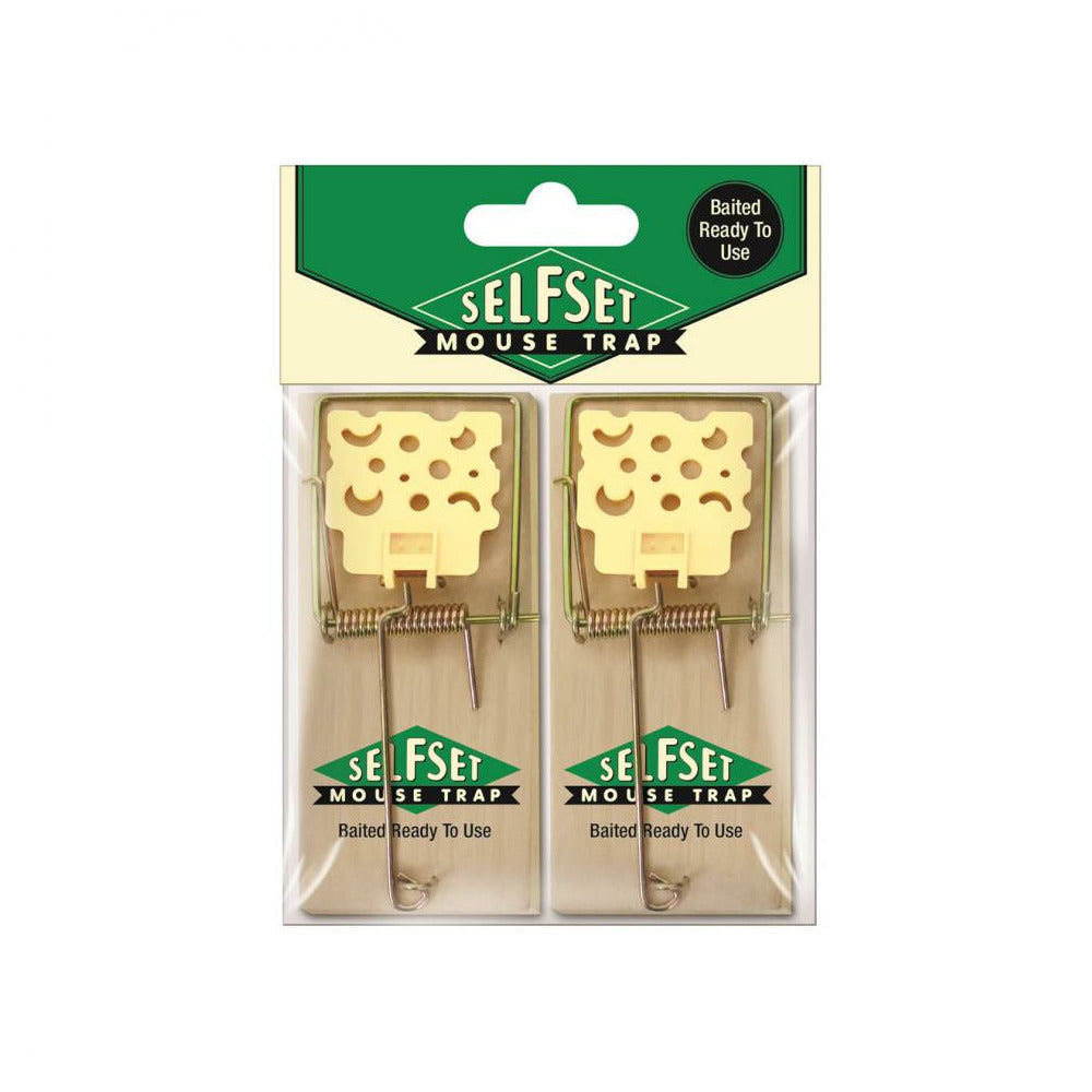 Self Set - Wooden Mouse Trap - Twin pack