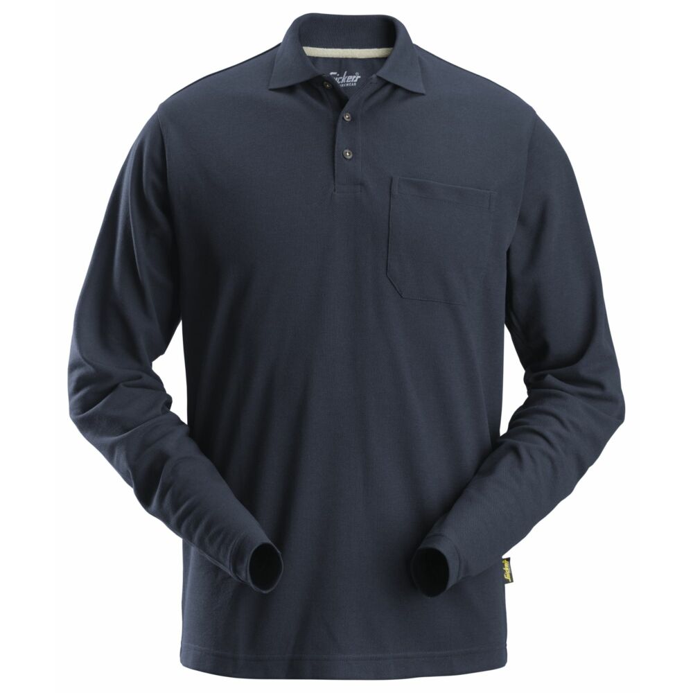 Snickers - Long Sleeve Pique Shirt - Navy