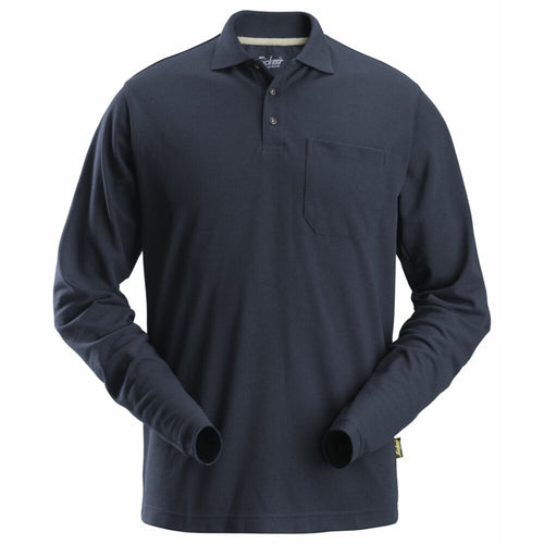 Snickers - Long Sleeve Pique Shirt - Navy