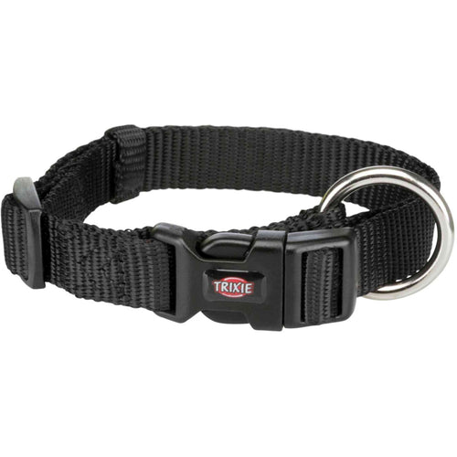 Trixie - Premium Black Collar M-L 35-55cmx20mm