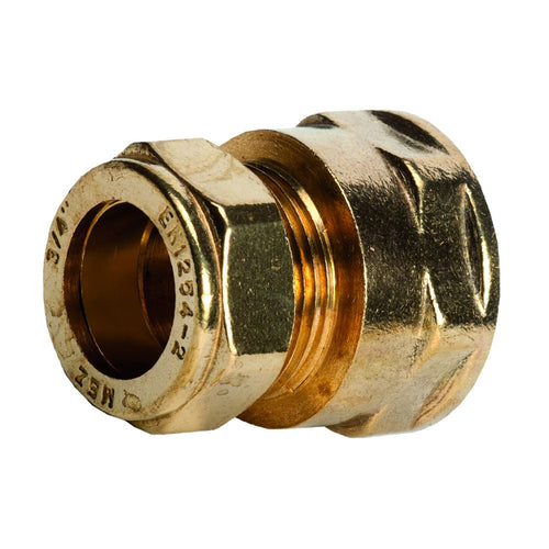 South Coast Brass - 1/2\ x 3/4\ Straight Coupler Fi x C 312