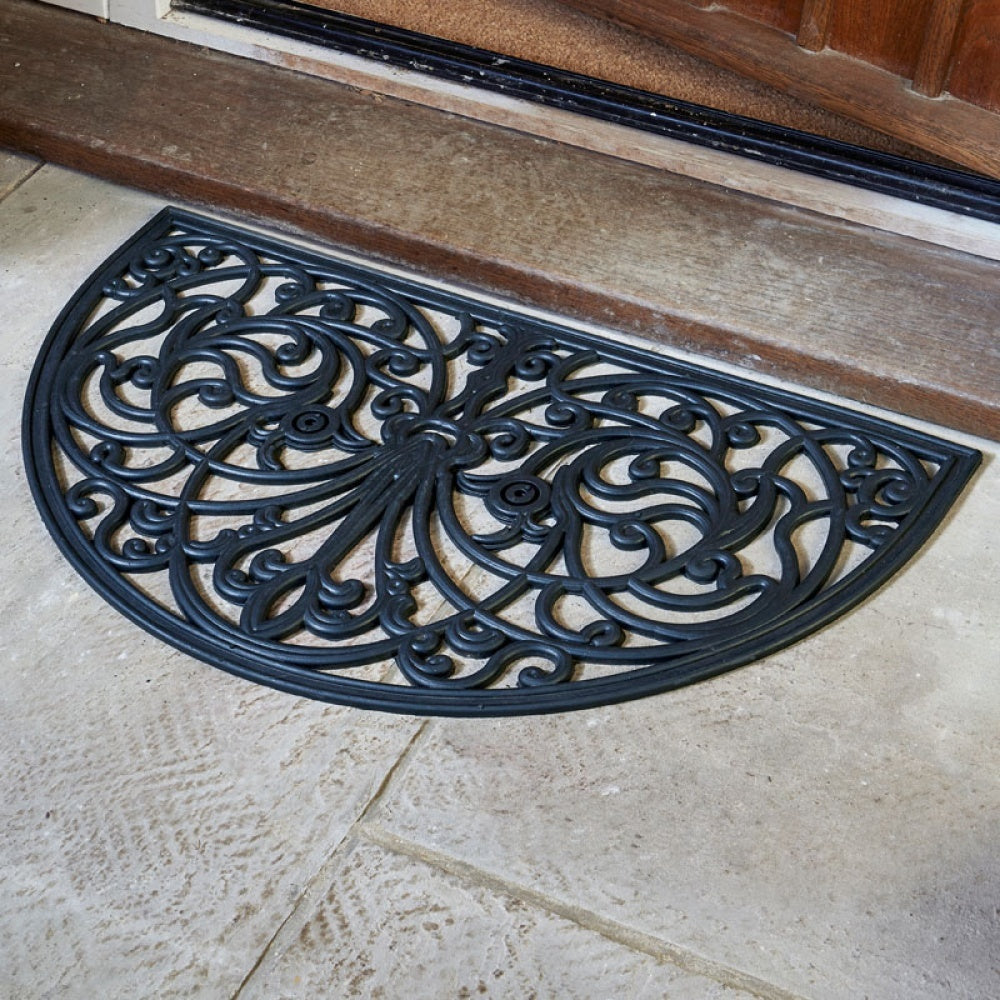 Outside In - Half Moon Rubber Cast Mat 75x45cm