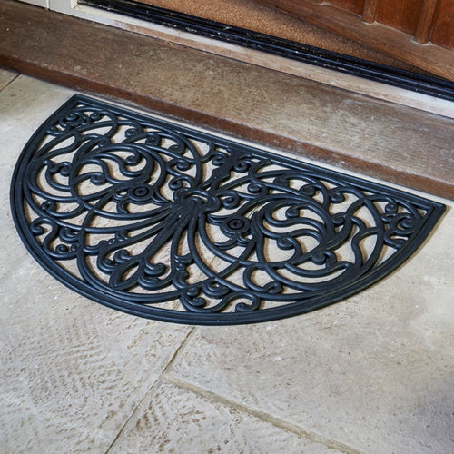 Outside In - Half Moon Rubber Cast Mat 75x45cm