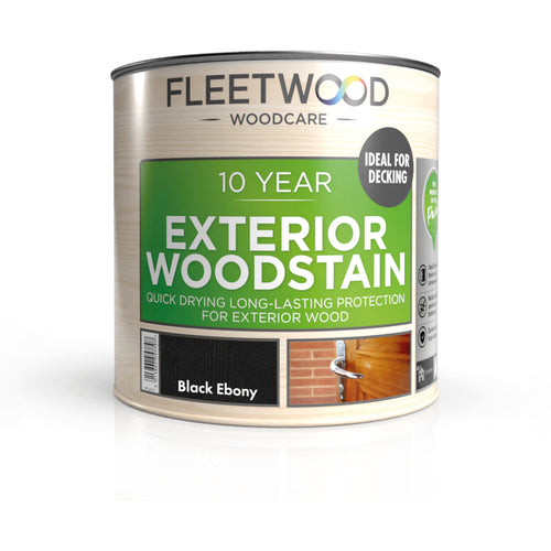 Fleetwood 10 Year Exterior Woodstain Black Ebony 2.5L