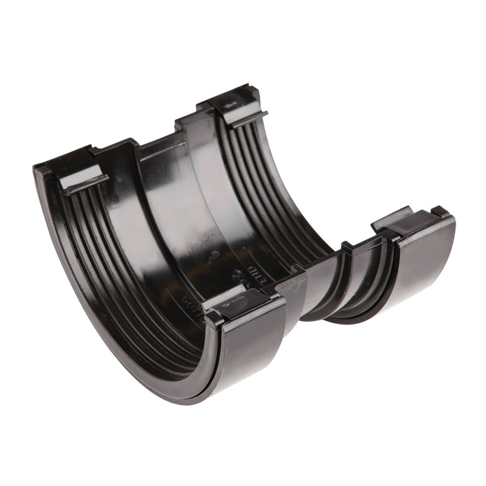 Rainwater RoundLine OsRRL PVC-U Gutter Union Black 112mm